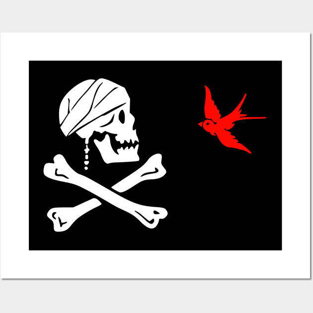 Flag Of Captain Jack Sparrow Wall Art by Bigfinz